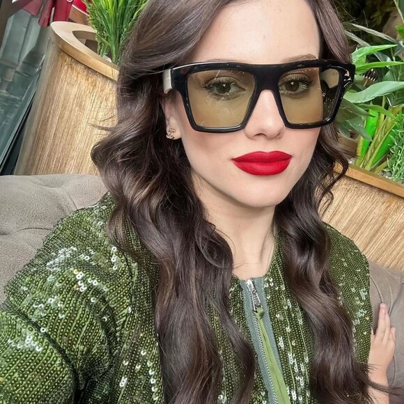 Gucci GG0962S 010 Sunglasses Green Square Frame, Grey Lenses - Picture 11 of 11